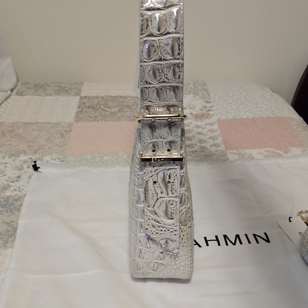 Brahmin Abbott Shoulder Bag In Ivory Dream Melbourne. NWT - Picture 7 of 16